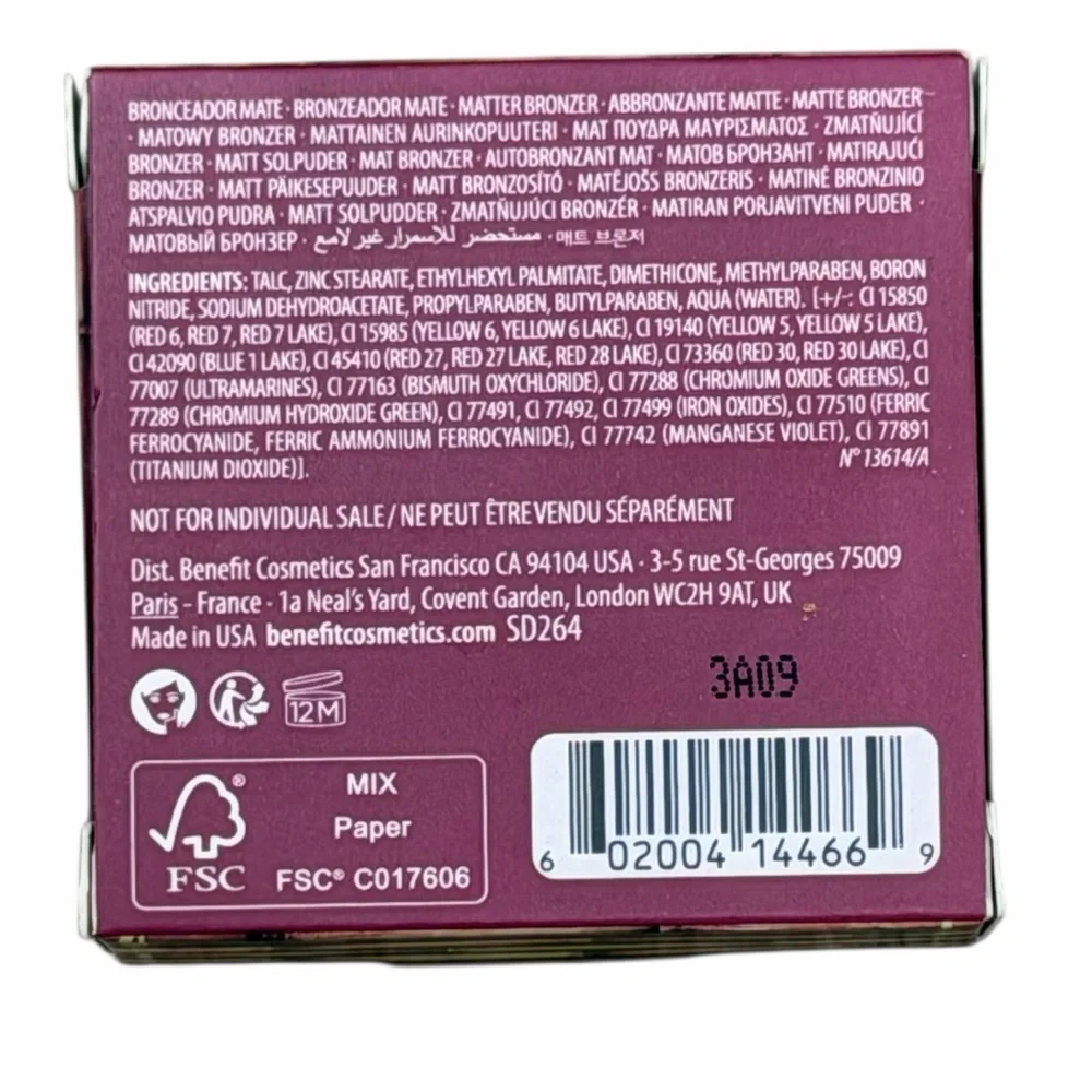 3/$20💗 Benefit HOOLA Original Matte Bronzer Deluxe Sample